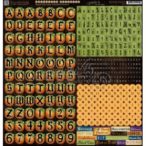 Happy Haunting Alphabet Stickers